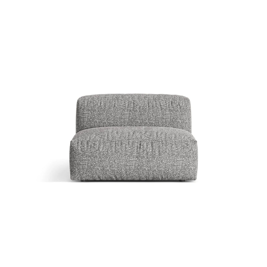 Martina Modulares Sofa Sitzelement, Sitztiefe 76 cm, aus Boucle in Graphit (Monet Graphite), 106x90 cm von Micadoni – Bild 1