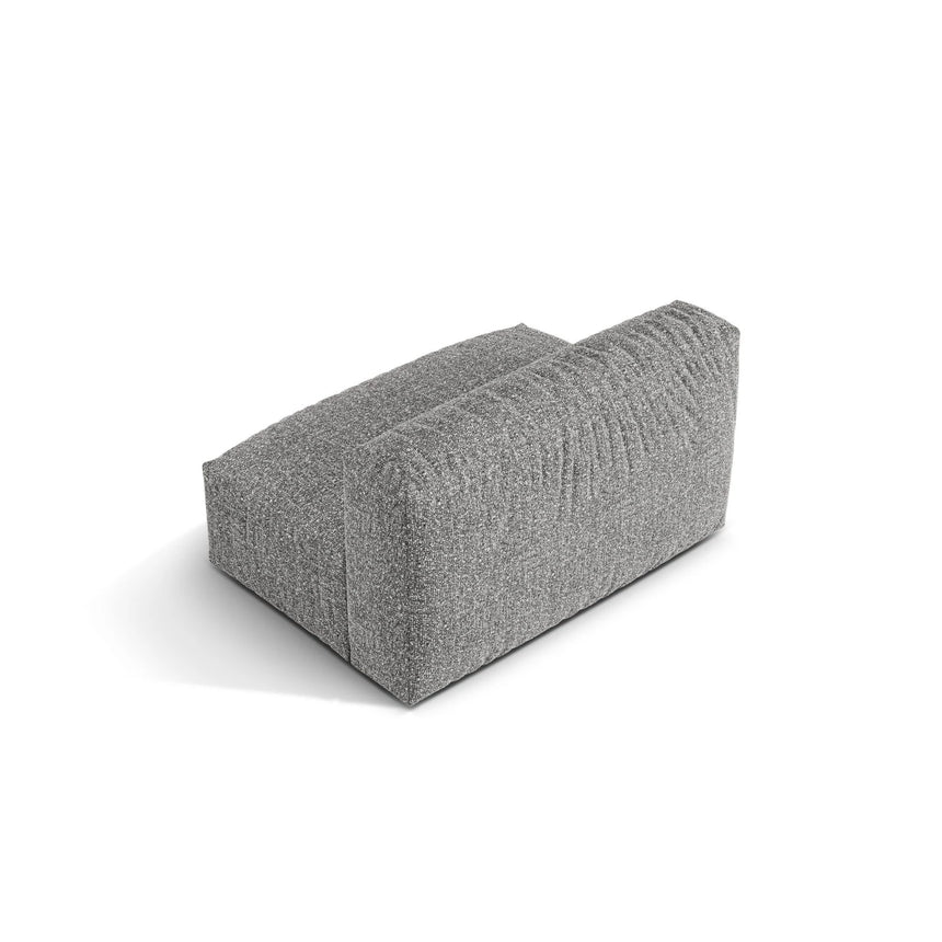 Martina Modulares Sofa Sitzelement, Sitztiefe 76 cm, aus Boucle in Graphit (Monet Graphite), 132x106 cm von Micadoni – Bild 4