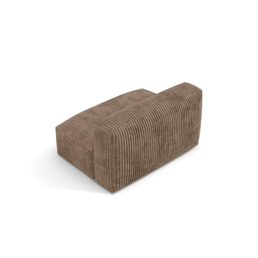 Martina Modulares Sofa Sitzelement, Sitztiefe 76 cm, aus Cord in Acorn (Tilia 17), 132x106 cm von Micadoni – Bild 4