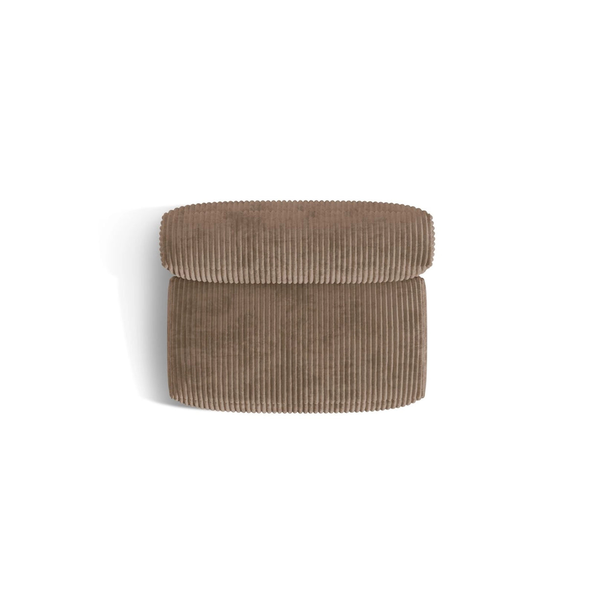 Martina Modulares Sofa Sitzelement, Sitztiefe 76 cm, aus Cord in Acorn (Tilia 17), 132x106 cm von Micadoni – Bild 5