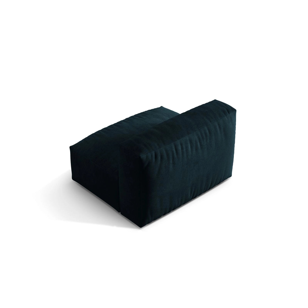 Martina Modulares Sofa Sitzelement, Sitztiefe 76 cm, aus Samt in Deep Petrol (Vogue 13), 106x90 cm von Micadoni – Bild 4