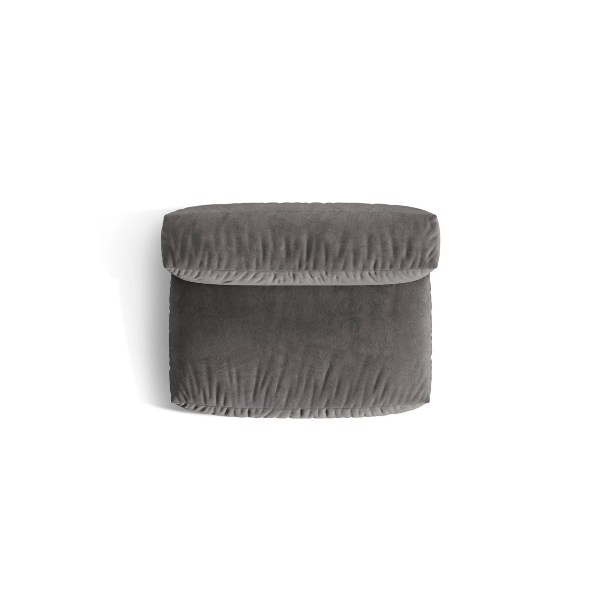 Martina Modulares Sofa Sitzelement, Sitztiefe 76 cm, aus Samt in Grau (Vogue 15), 132x106 cm von Micadoni – Bild 5