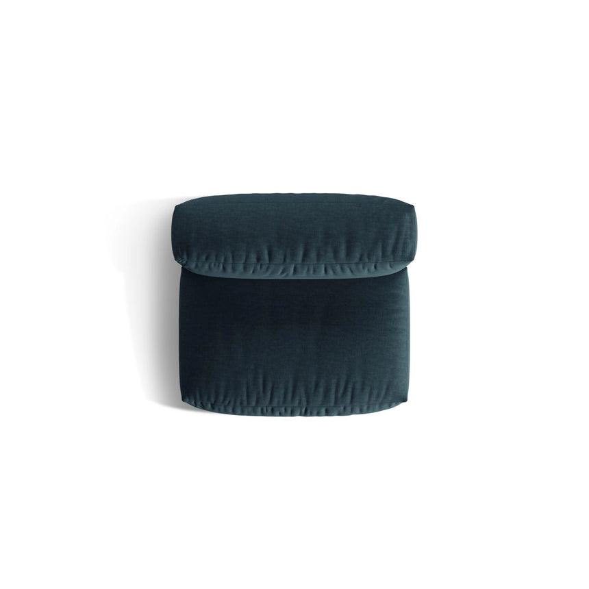 Martina Modulares Sofa Sitzelement, Sitztiefe 76 cm, aus Strukturierter Stoff in Blau Jeans (Boston Ocean), 106x90 cm von Micadoni – Bild 5
