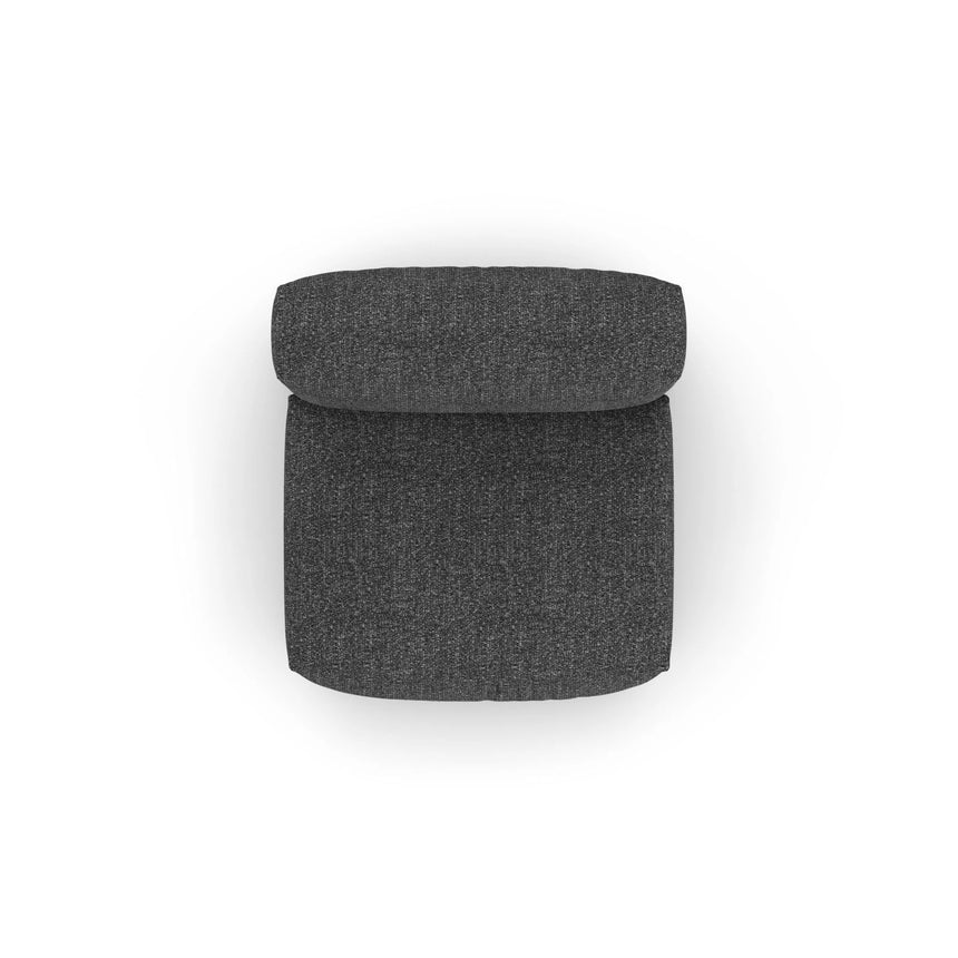 Martina Modulares Sofa Sitzelement, Sitztiefe 90 cm, aus Boucle in Anthrazit (Monet Anthracite), 120x90 cm von Micadoni – Bild 5