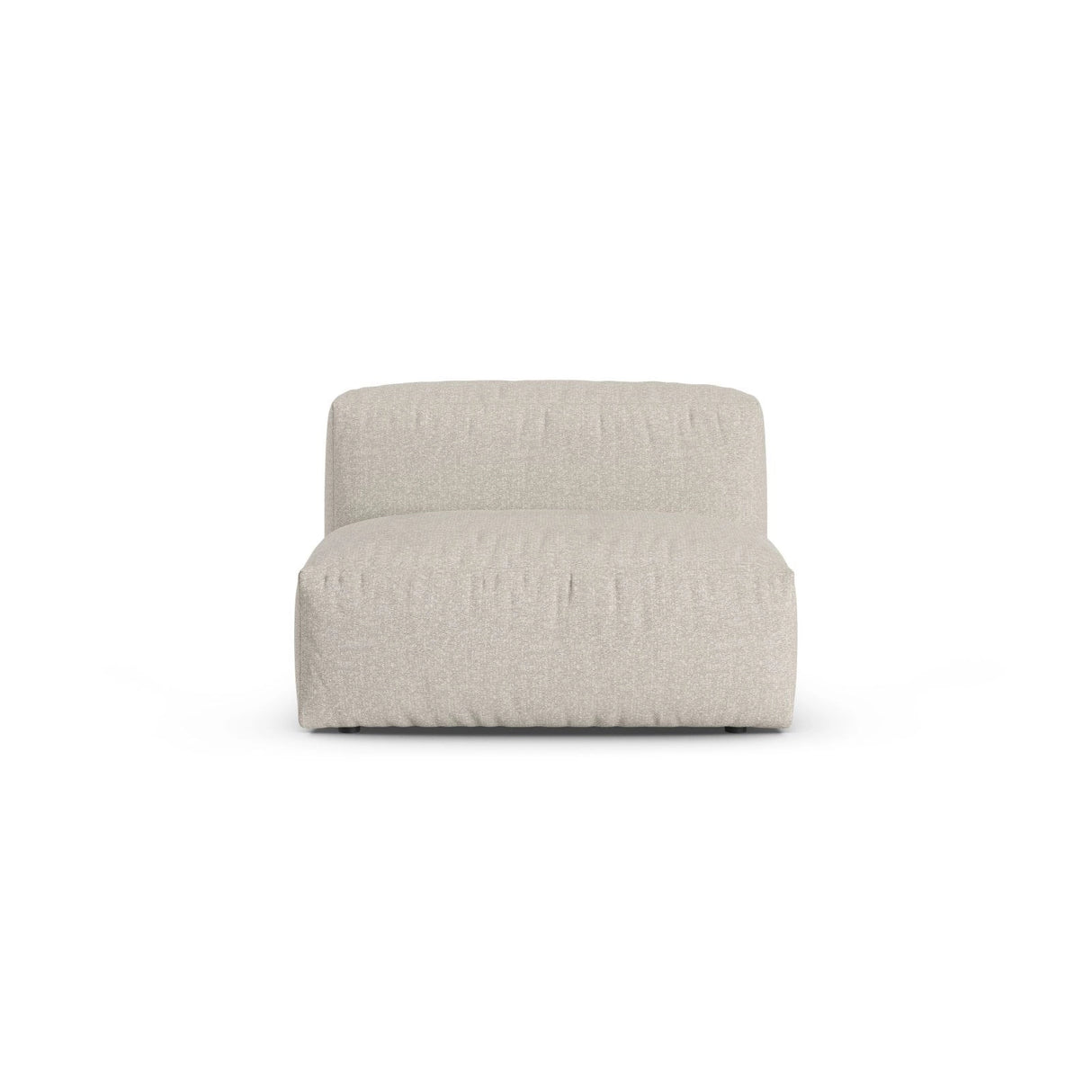 Martina Modulares Sofa Sitzelement, Sitztiefe 90 cm, aus Boucle in Beige (Monet Sand), 120x90 cm von Micadoni – Bild 1