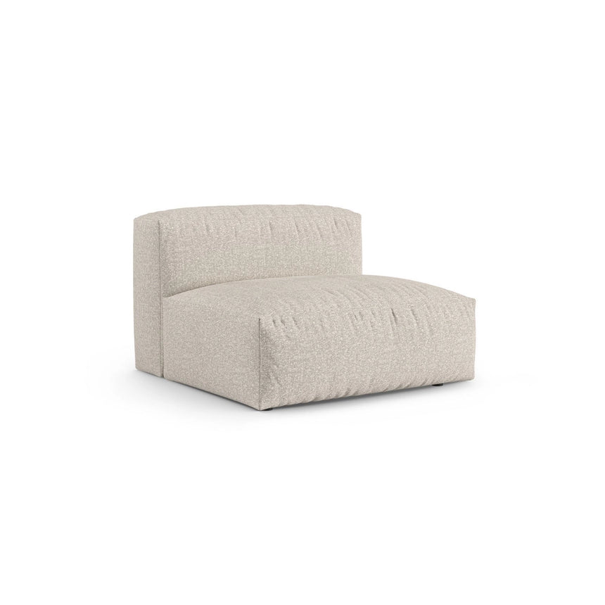 Martina Modulares Sofa Sitzelement, Sitztiefe 90 cm, aus Boucle in Beige (Monet Sand), 120x90 cm von Micadoni – Bild 3