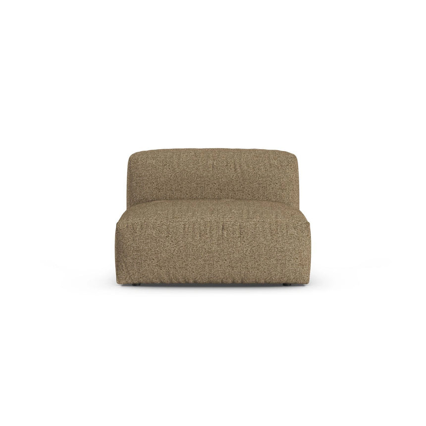Martina Modulares Sofa Sitzelement, Sitztiefe 90 cm, aus Boucle in Cappuccino (Monet Cappucino), 120x90 cm von Micadoni – Bild 1
