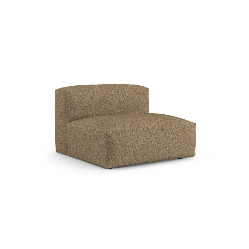 Martina Modulares Sofa Sitzelement, Sitztiefe 90 cm, aus Boucle in Cappuccino (Monet Cappucino), 120x90 cm von Micadoni – Bild 3