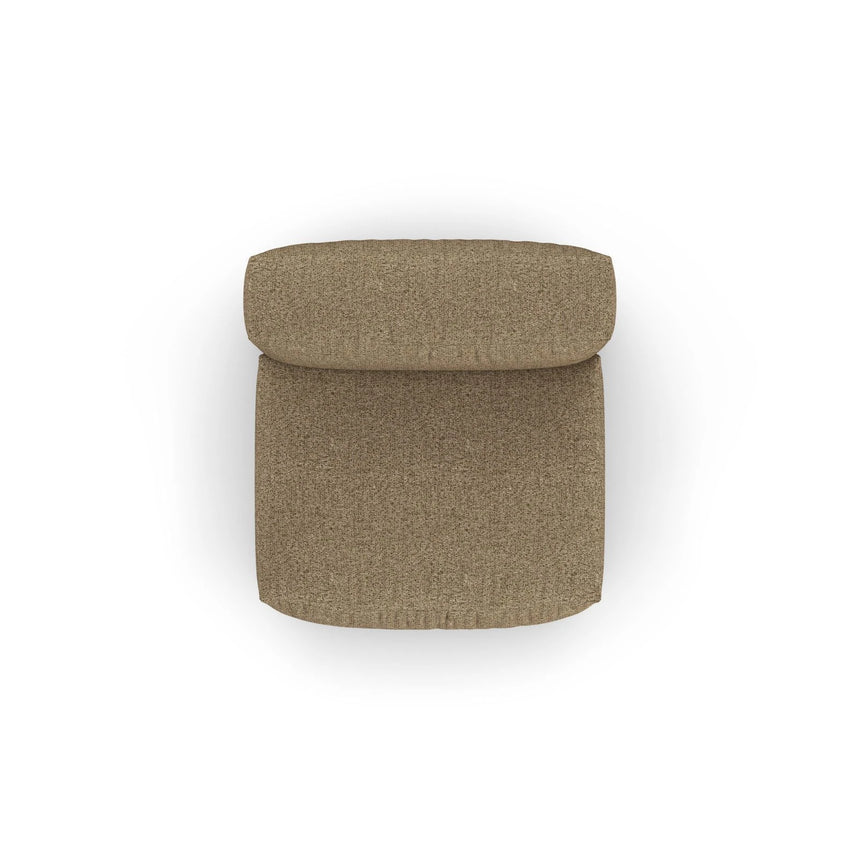 Martina Modulares Sofa Sitzelement, Sitztiefe 90 cm, aus Boucle in Cappuccino (Monet Cappucino), 120x90 cm von Micadoni – Bild 5