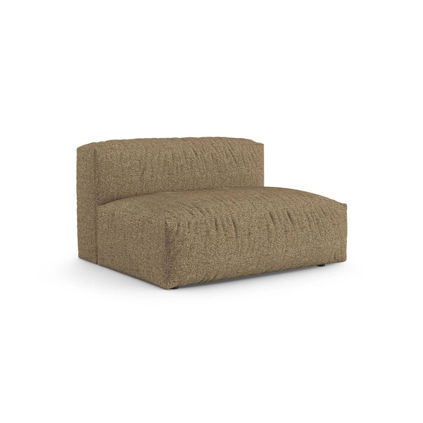 Martina Modulares Sofa Sitzelement, Sitztiefe 90 cm, aus Boucle in Cappuccino (Monet Cappucino), 132x120 cm von Micadoni – Bild 3