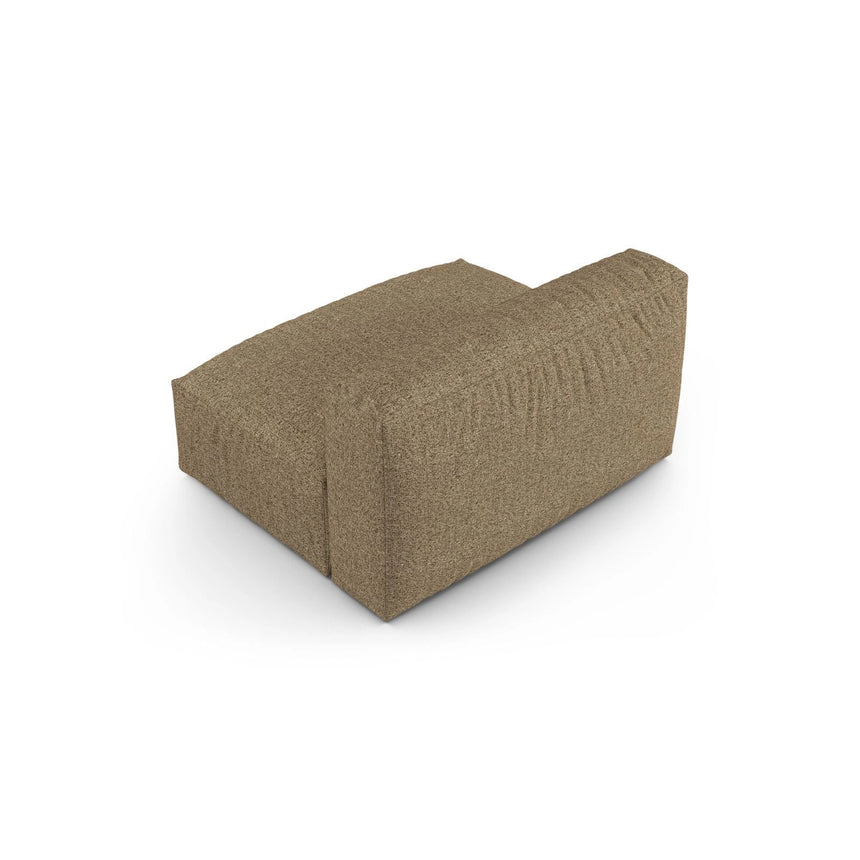 Martina Modulares Sofa Sitzelement, Sitztiefe 90 cm, aus Boucle in Cappuccino (Monet Cappucino), 132x120 cm von Micadoni – Bild 4