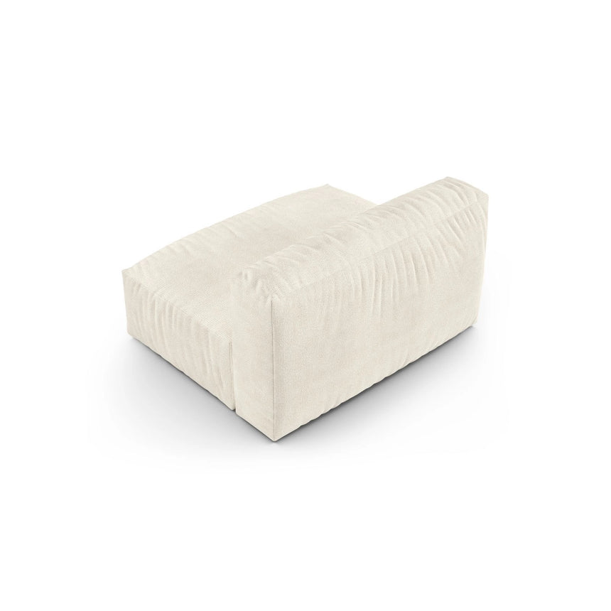 Martina Modulares Sofa Sitzelement, Sitztiefe 90 cm, aus Boucle in Elfenbein (Monet Nata), 132x120 cm von Micadoni – Bild 4