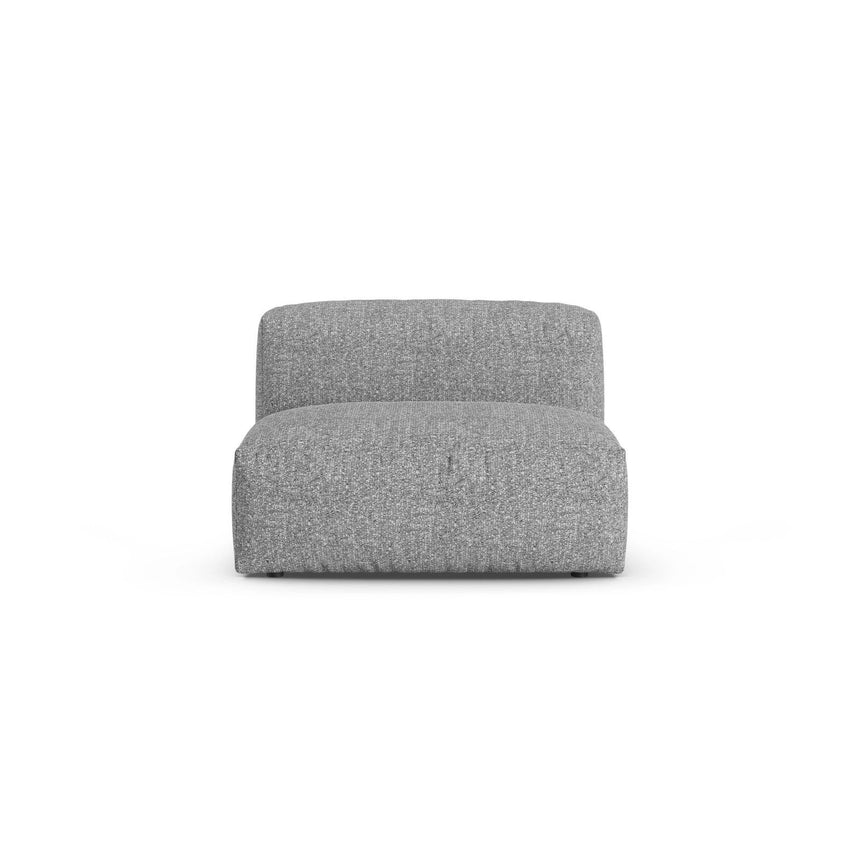 Martina Modulares Sofa Sitzelement, Sitztiefe 90 cm, aus Boucle in Graphit (Monet Graphite), 120x90 cm von Micadoni – Bild 1