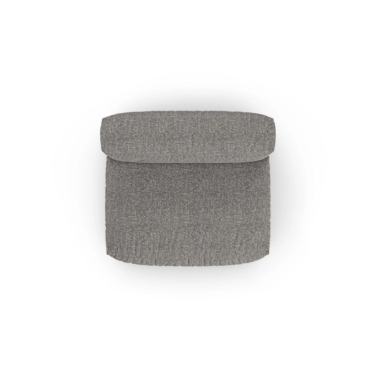 Martina Modulares Sofa Sitzelement, Sitztiefe 90 cm, aus Boucle in Graphit (Monet Graphite), 132x120 cm von Micadoni – Bild 5