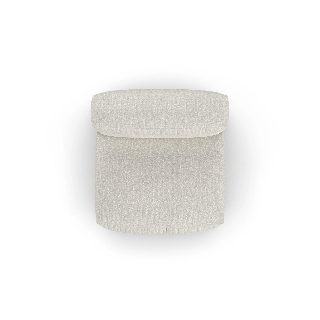 Martina Modulares Sofa Sitzelement, Sitztiefe 90 cm, aus Boucle in Grau Beige meliert (Monet Pearl), 120x90 cm von Micadoni – Bild 5