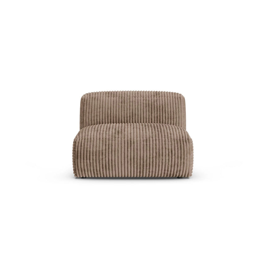 Martina Modulares Sofa Sitzelement, Sitztiefe 90 cm, aus Cord in Acorn (Tilia 17), 120x90 cm von Micadoni – Bild 1