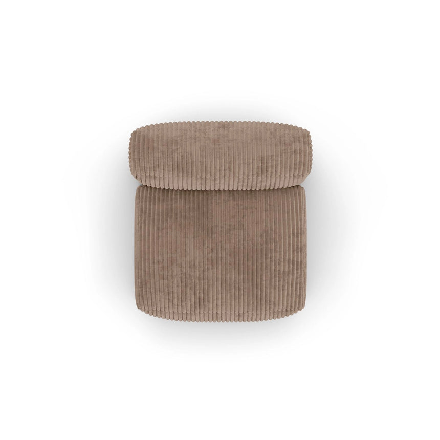 Martina Modulares Sofa Sitzelement, Sitztiefe 90 cm, aus Cord in Acorn (Tilia 17), 120x90 cm von Micadoni – Bild 5