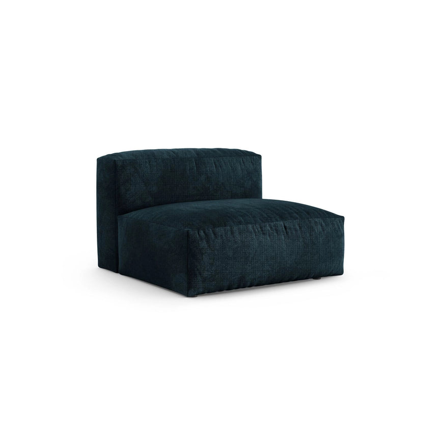 Martina Modulares Sofa Sitzelement, Sitztiefe 90 cm, aus Samt in Deep Petrol (Vogue 13), 120x90 cm von Micadoni – Bild 3