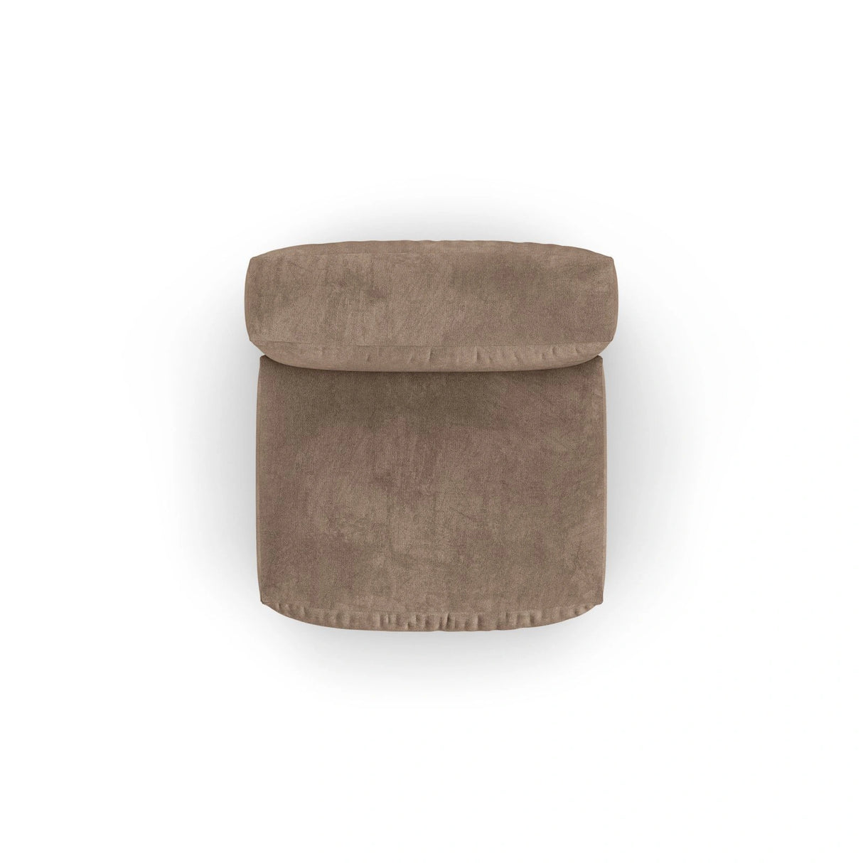 Martina Modulares Sofa Sitzelement, Sitztiefe 90 cm, aus Samt in Dunkelbeige (Vogue 3), 120x90 cm von Micadoni – Bild 5