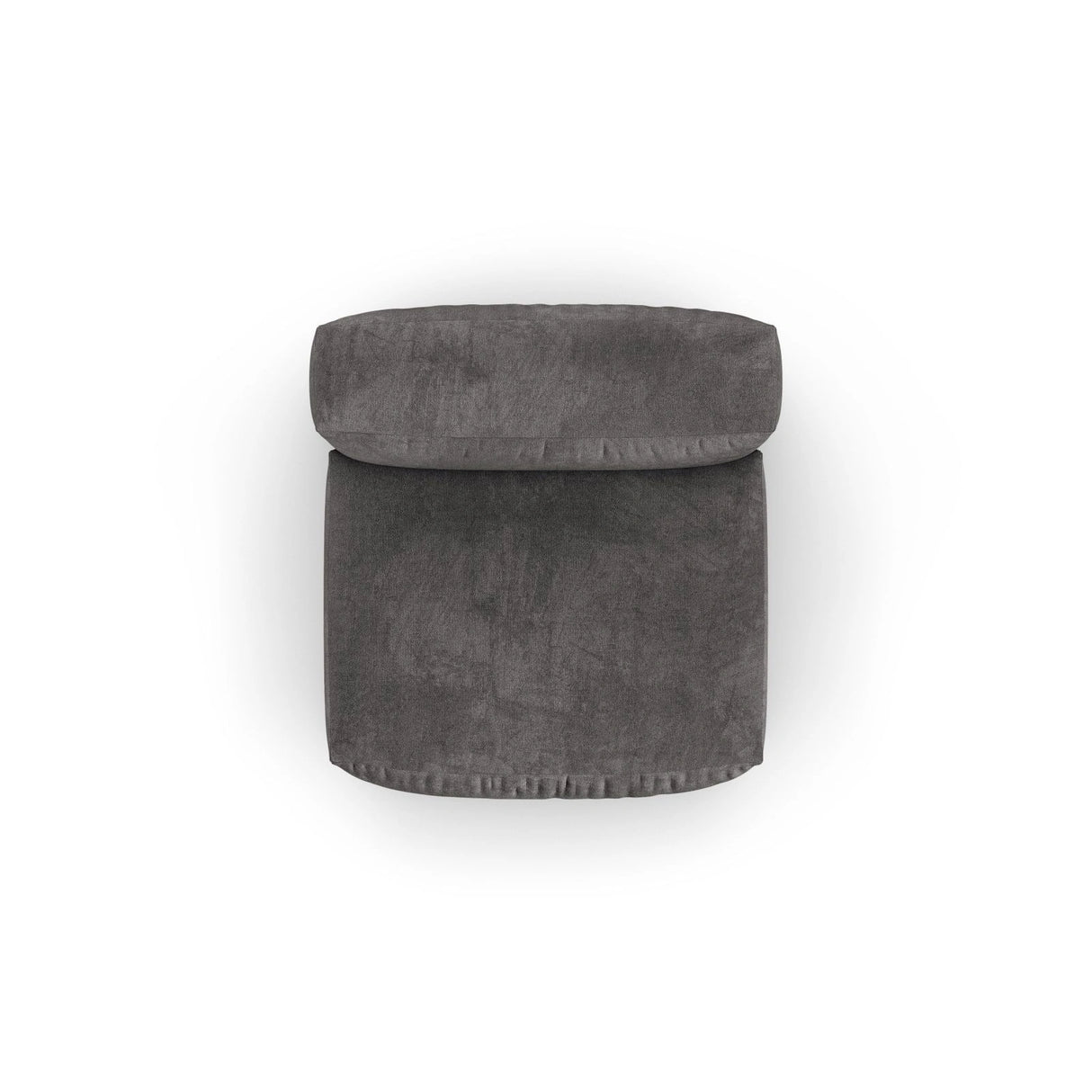 Martina Modulares Sofa Sitzelement, Sitztiefe 90 cm, aus Samt in Grau (Vogue 15), 120x90 cm von Micadoni – Bild 5