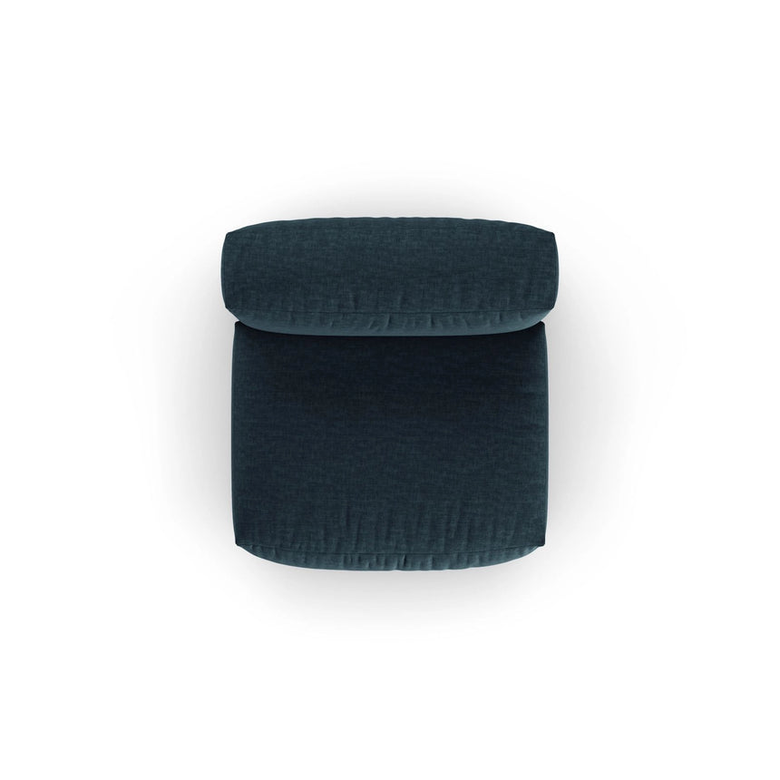 Martina Modulares Sofa Sitzelement, Sitztiefe 90 cm, aus Strukturierter Stoff in Blau Jeans (Boston Ocean), 120x90 cm von Micadoni – Bild 5