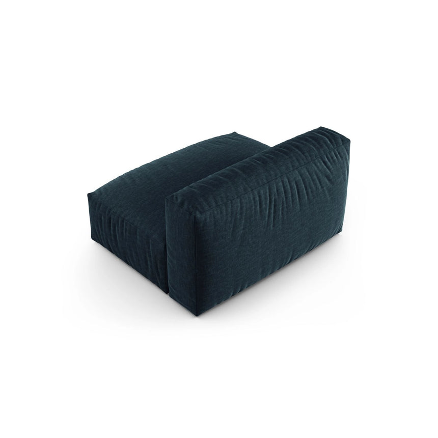 Martina Modulares Sofa Sitzelement, Sitztiefe 90 cm, aus Strukturierter Stoff in Blau Jeans (Boston Ocean), 132x120 cm von Micadoni – Bild 4