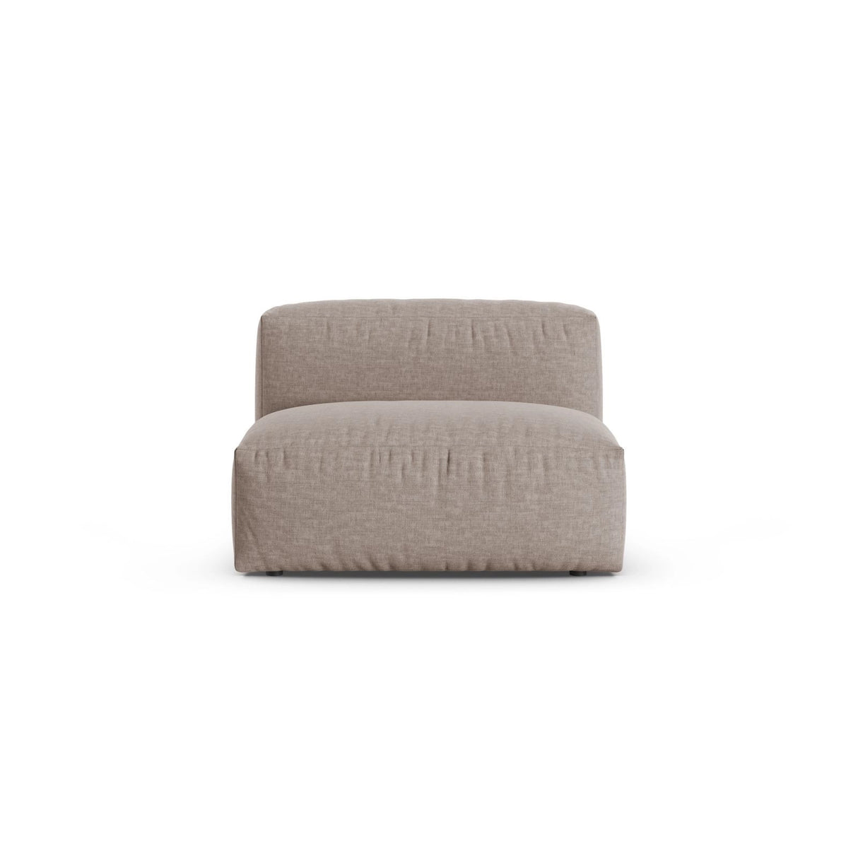 Martina Modulares Sofa Sitzelement, Sitztiefe 90 cm, aus Strukturierter Stoff in Dunkelbeige (Boston Trufa), 120x90 cm von Micadoni – Bild 1