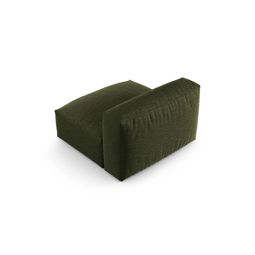 Martina Modulares Sofa Sitzelement, Sitztiefe 90 cm, aus Strukturierter Stoff in Grün (Boston Forest), 120x90 cm von Micadoni – Bild 4