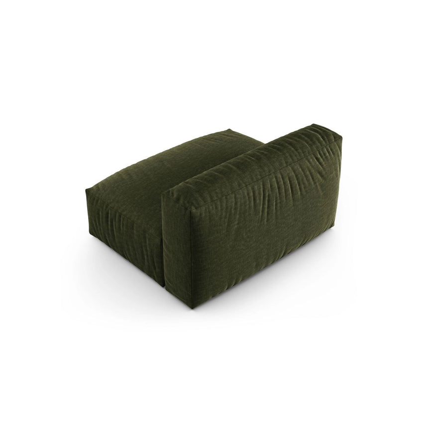 Martina Modulares Sofa Sitzelement, Sitztiefe 90 cm, aus Strukturierter Stoff in Grün (Boston Forest), 132x120 cm von Micadoni – Bild 4