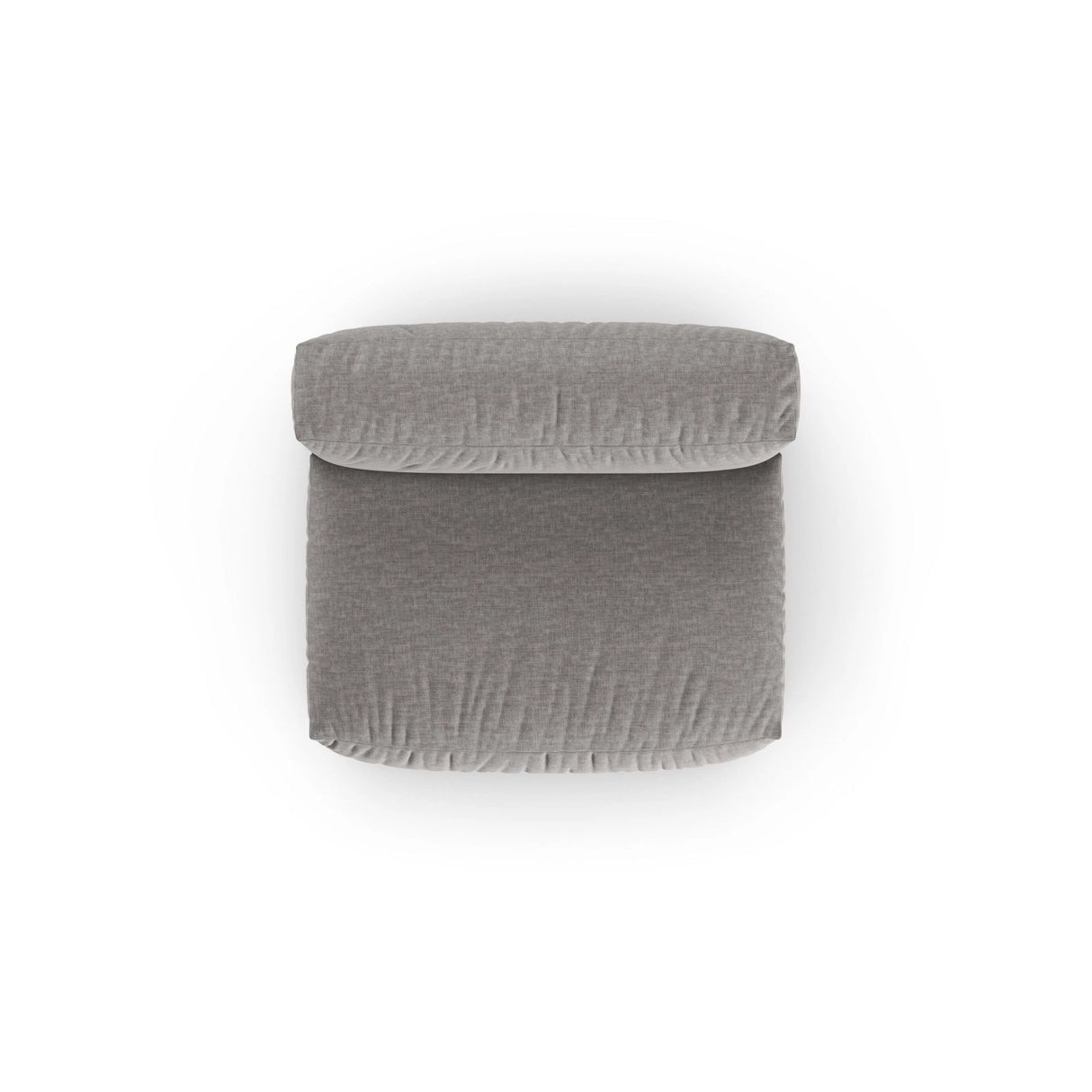 Martina Modulares Sofa Sitzelement, Sitztiefe 90 cm, aus Strukturierter Stoff in Hellgrau (Boston Light Grey), 132x120 cm von Micadoni – Bild 5