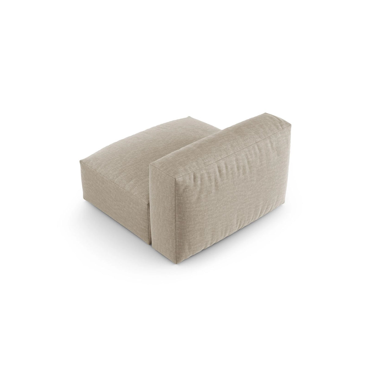 Martina Modulares Sofa Sitzelement, Sitztiefe 90 cm, aus Strukturierter Stoff in Leichtes Beige (Boston Toffee), 120x90 cm von Micadoni – Bild 4