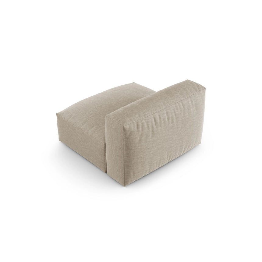 Martina Modulares Sofa Sitzelement, Sitztiefe 90 cm, aus Strukturierter Stoff in Leichtes Beige (Boston Toffee), 120x90 cm von Micadoni – Bild 4
