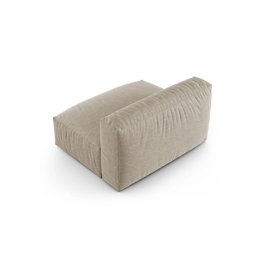 Martina Modulares Sofa Sitzelement, Sitztiefe 90 cm, aus Strukturierter Stoff in Leichtes Beige (Boston Toffee), 132x120 cm von Micadoni – Bild 4