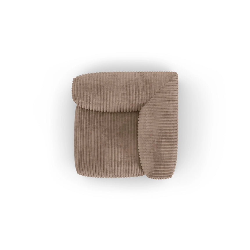 Martina Modulares Sofa Sitzelement, Symmetrisch, Sitztiefe 90 cm, aus Cord in Acorn (Tilia 17), 120x120 cm von Micadoni – Bild 5