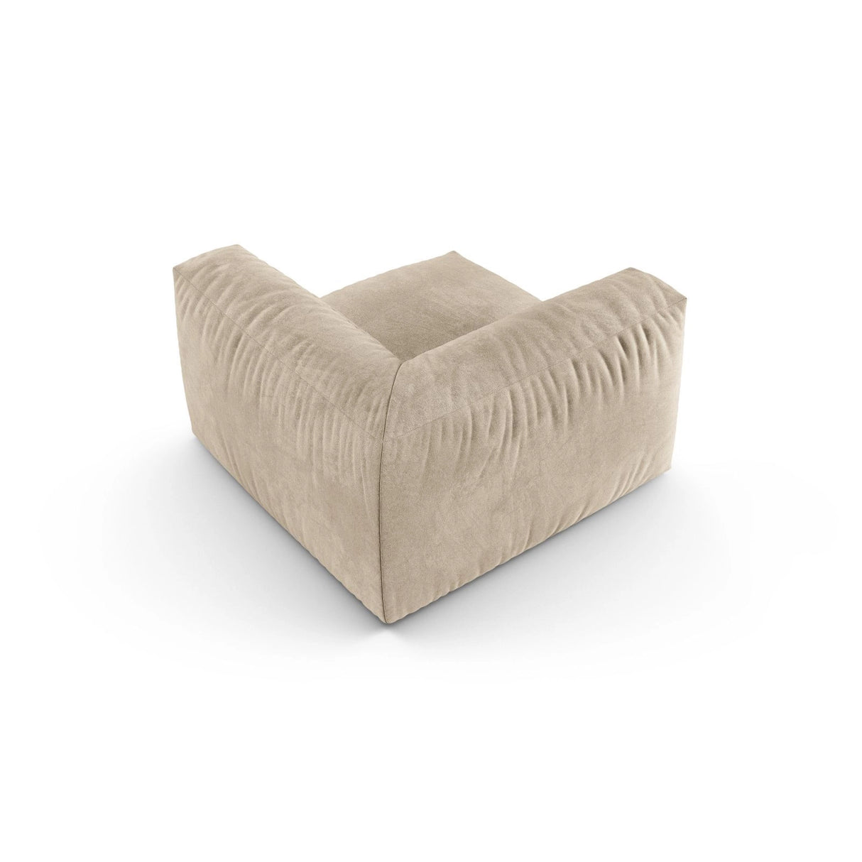 Martina Modulares Sofa Sitzelement, Symmetrisch, Sitztiefe 90 cm, aus Samt, Cord, Boucle oder Strukturstoff, 120x120 cm von Micadoni – Bild 4