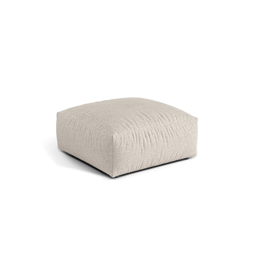 Martina Pouf aus Boucle in Beige (Monet Sand), 106x106 cm von Micadoni – Bild 3