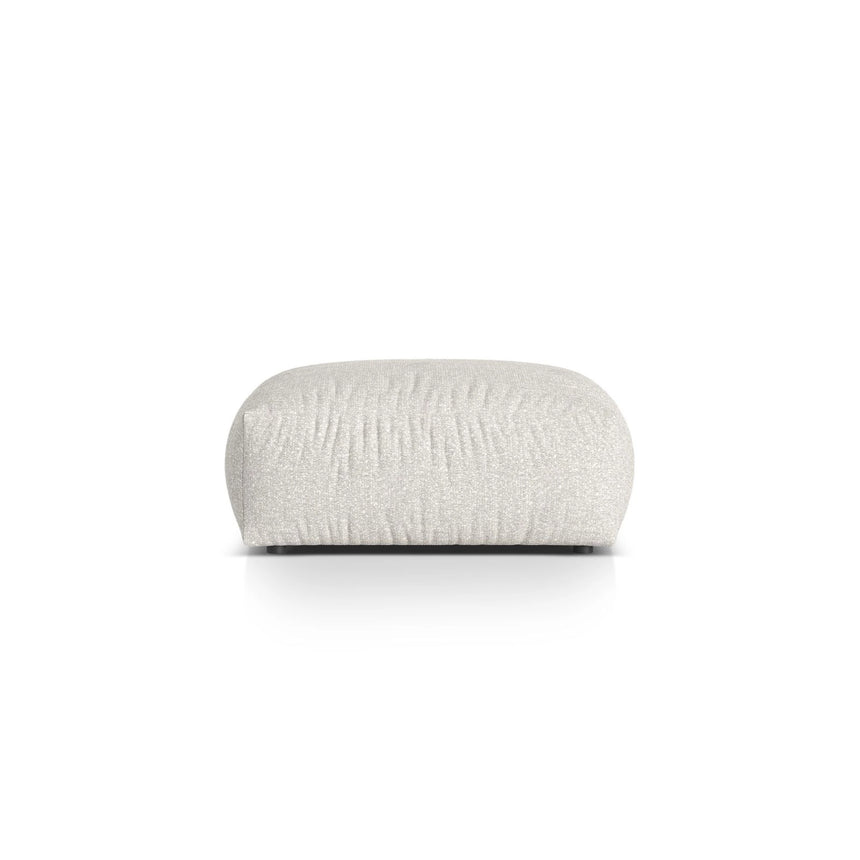 Martina Pouf aus Boucle in Grau Beige meliert (Monet Pearl), 106x106 cm von Micadoni – Bild 1
