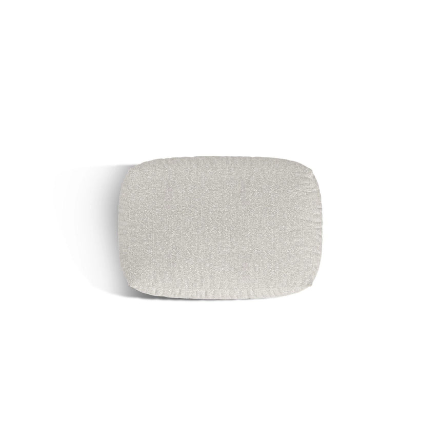 Martina Pouf aus Boucle in Grau Beige meliert (Monet Pearl), 95x65 cm von Micadoni – Bild 4