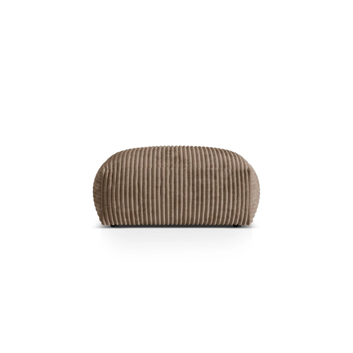 Martina Pouf aus Cord in Acorn (Tilia 17), 106x106 cm von Micadoni – Bild 1