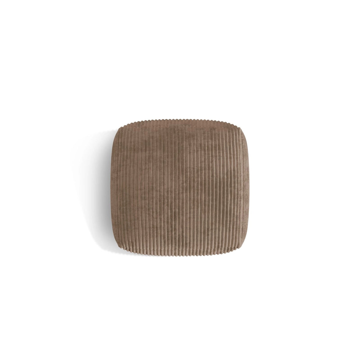 Martina Pouf aus Cord in Acorn (Tilia 17), 106x106 cm von Micadoni – Bild 4