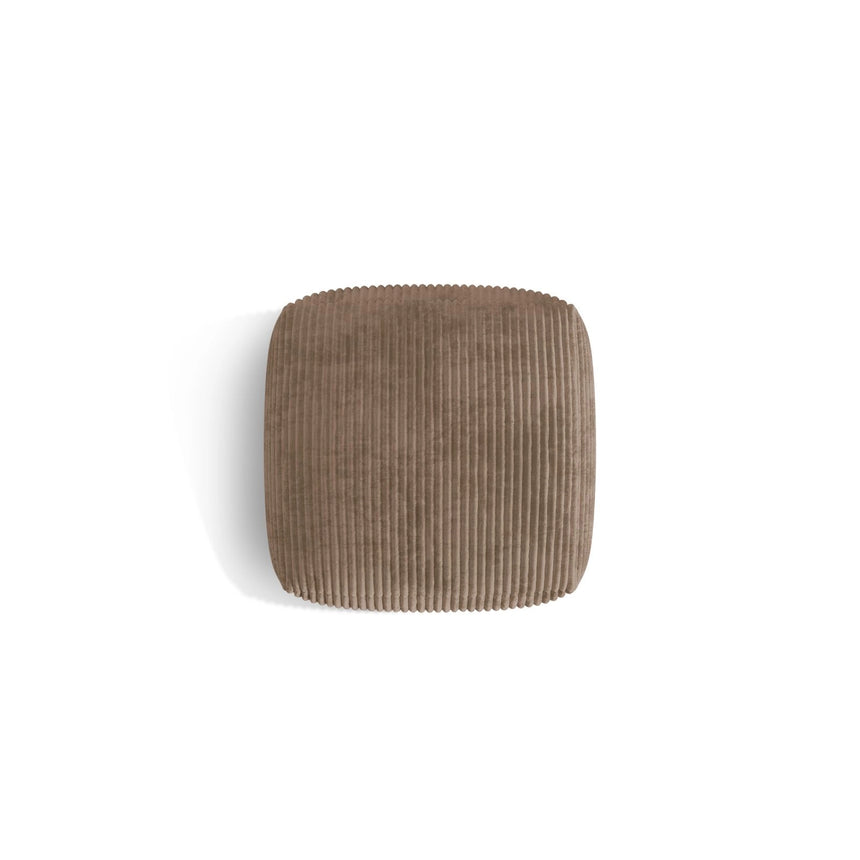 Martina Pouf aus Cord in Acorn (Tilia 17), 106x106 cm von Micadoni – Bild 4