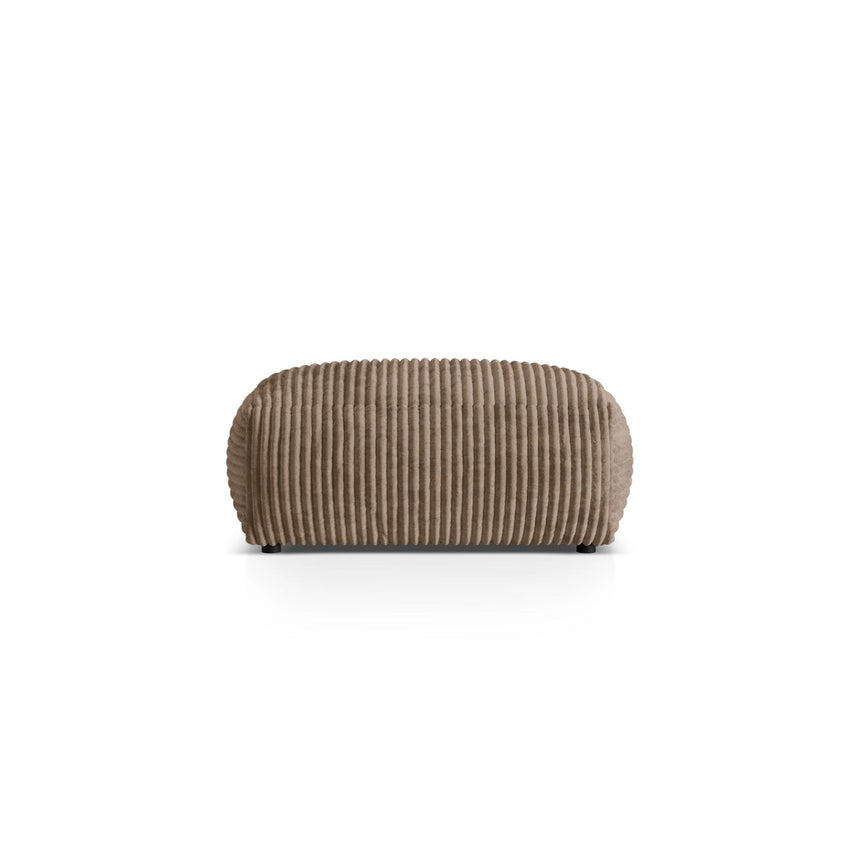 Martina Pouf aus Cord in Acorn (Tilia 17), 95x65 cm von Micadoni – Bild 1