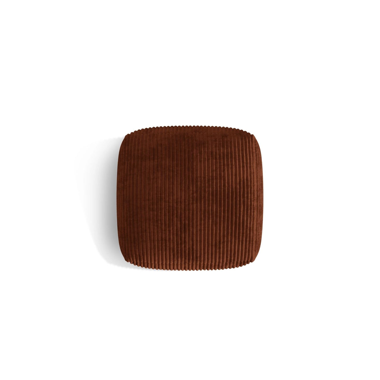 Martina Pouf aus Cord in Brick (Tilia 52), 106x106 cm von Micadoni – Bild 4
