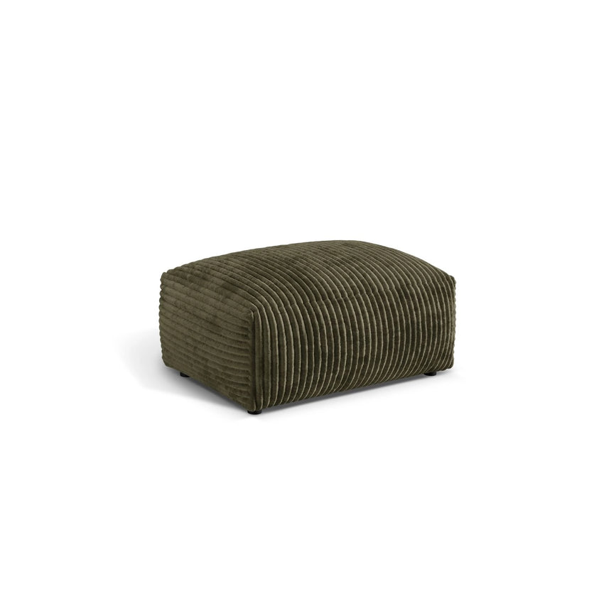 Martina Pouf aus Cord in Moosgrün (Tilia 37), 95x65 cm von Micadoni – Bild 3