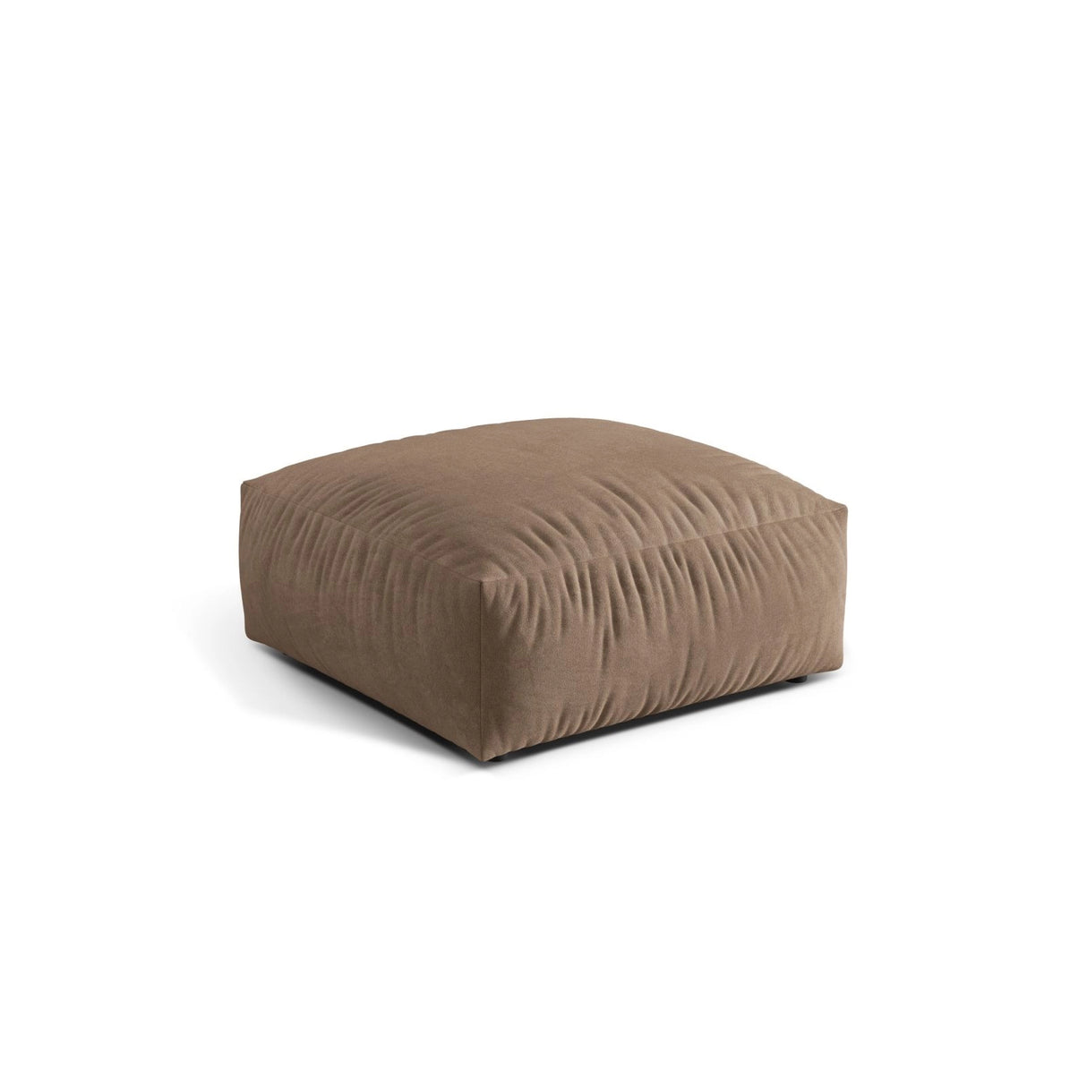 Martina Pouf aus Samt in Dunkelbeige (Vogue 3), 106x106 cm von Micadoni – Bild 3