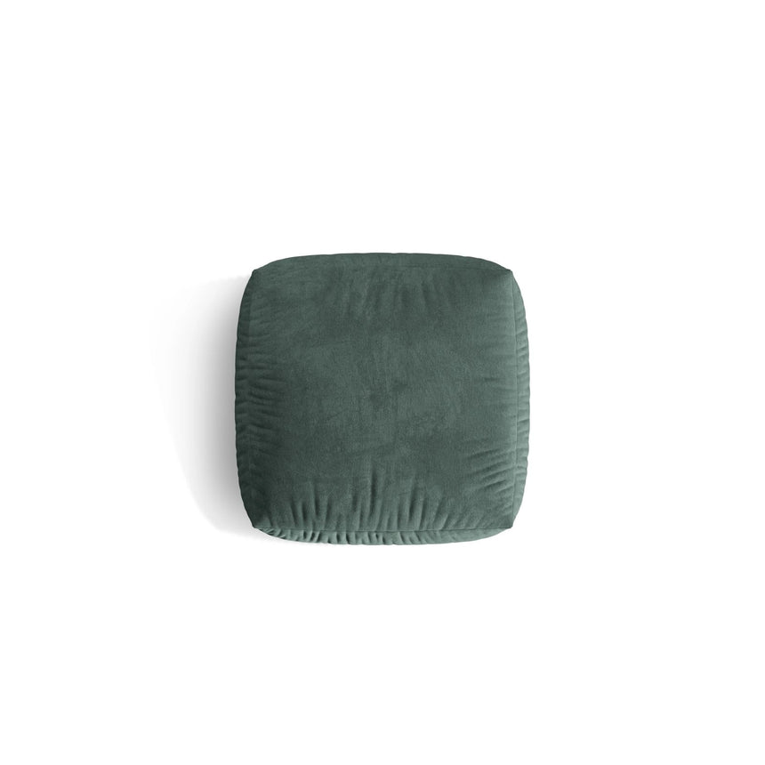Martina Pouf aus Samt in Petrol (Vogue 12), 106x106 cm von Micadoni – Bild 4