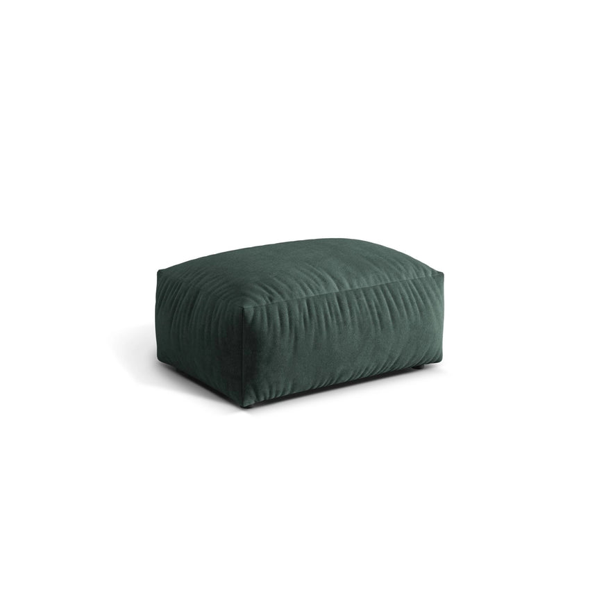 Martina Pouf aus Samt in Petrol (Vogue 12), 95x65 cm von Micadoni – Bild 3
