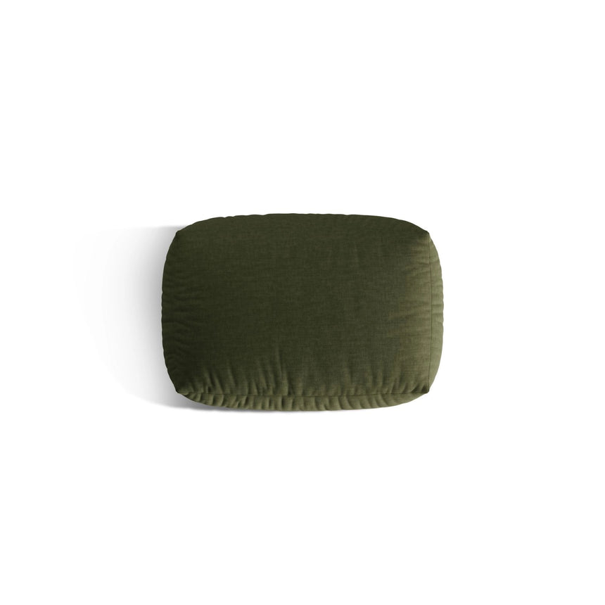 Martina Pouf aus Strukturierter Stoff in Grün (Boston Forest), 95x65 cm von Micadoni – Bild 4
