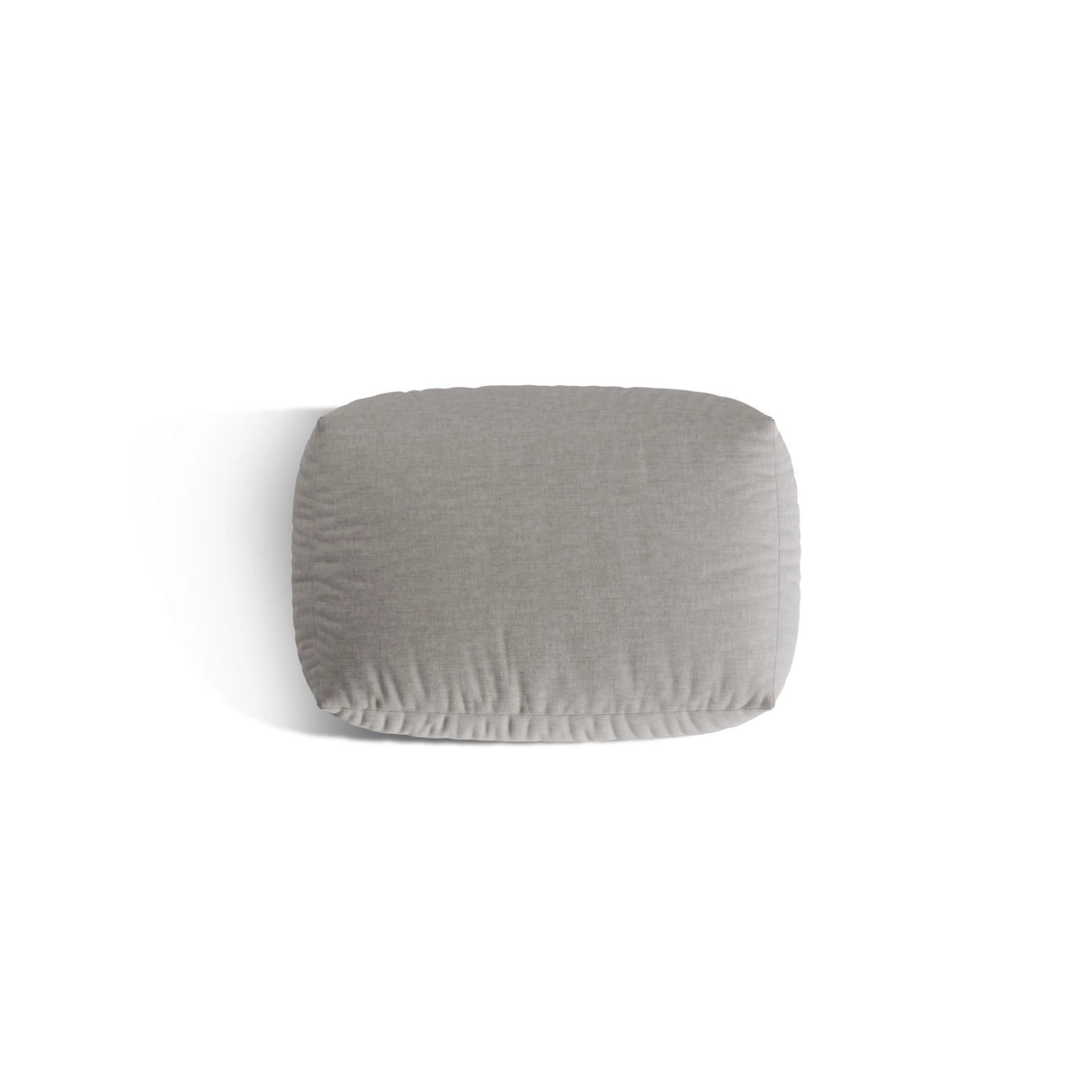 Martina Pouf aus Strukturierter Stoff in Hellgrau (Boston Light Grey), 95x65 cm von Micadoni – Bild 4