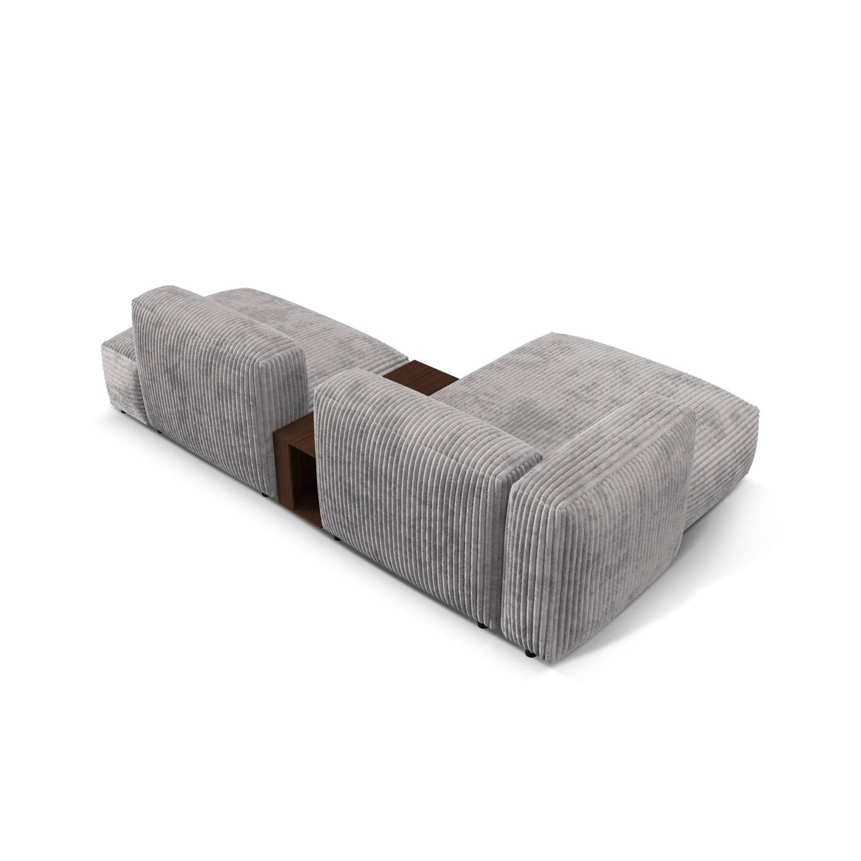 Martina modulares Ecksofa, Linke Seite, aus Cord in Hellgrau (Tilia 86), 285x176 cm
von Micadoni – Bild 5